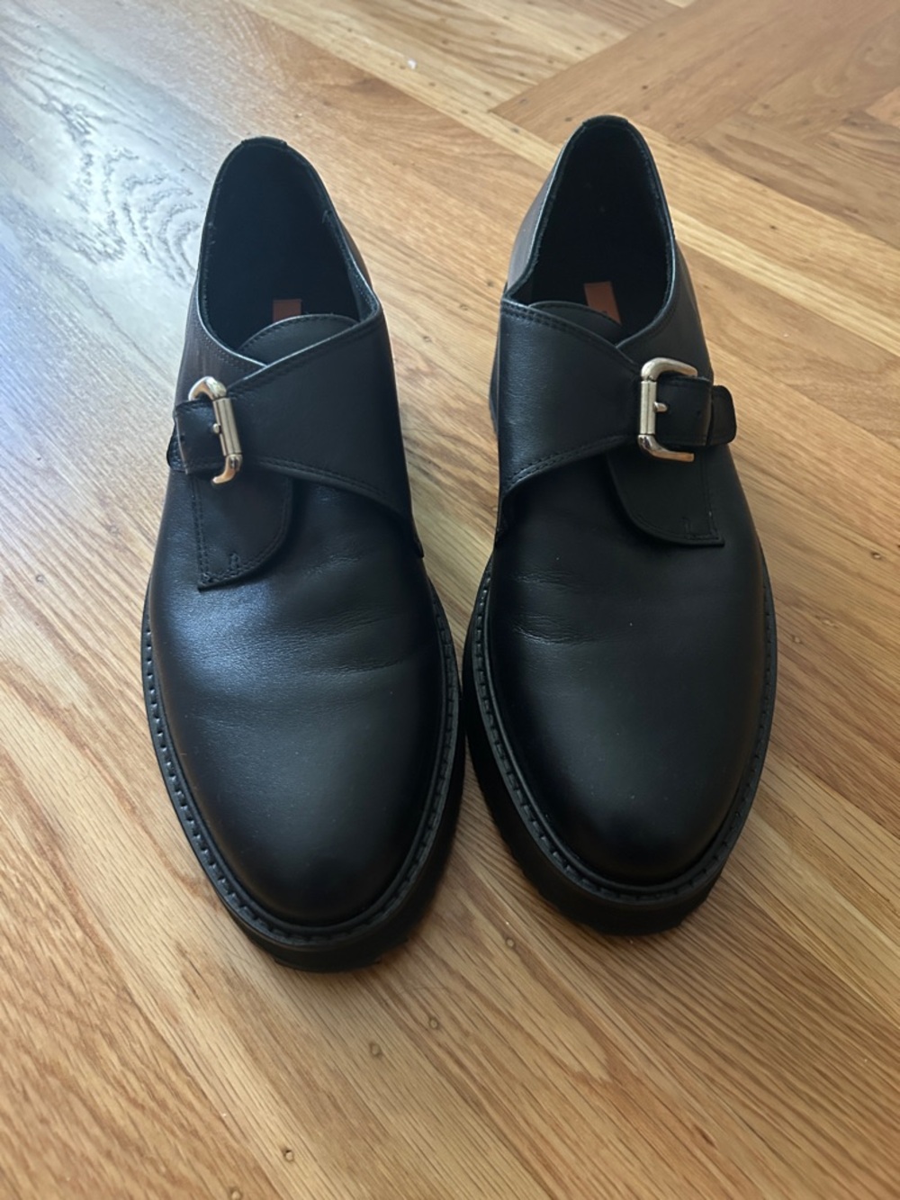 Rachel Comey leather buckle oxfords